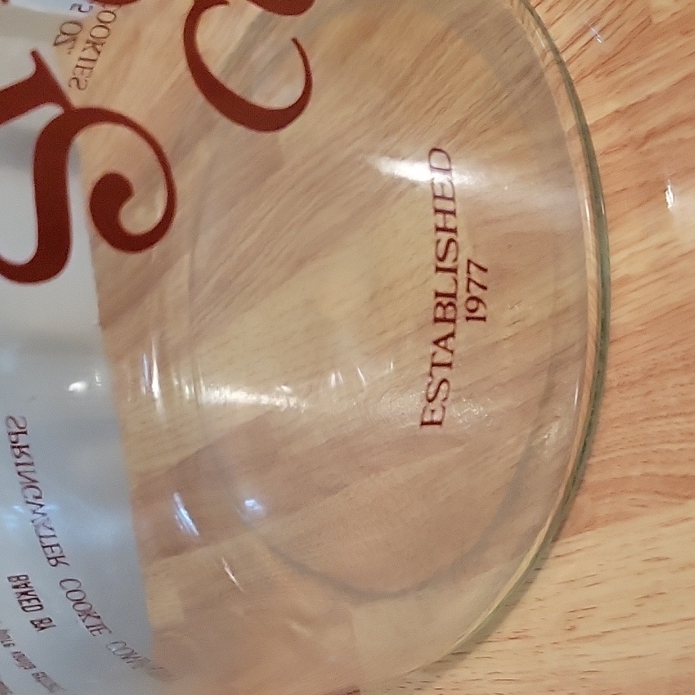 SPRINGWATER Vintage 1997 Cookie Jar, glass 13", - Picture 3 of 4